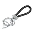 thumbnail image 1 of Coche Llavero Cadena Trenzado Llaveros Soporte para Hombre Mujer Conjunto Negro, 1 of 1