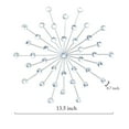 thumbnail image 6 of KY Set Silver Metal Jeweled Wall Art Bling Crystal Home Décor Sun Burst Rhinestone Wall Hanging Diamond Accents, 6 of 31