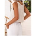 thumbnail image 2 of Women'S Crop Tank Tops Spring Summer Sleeveless V Neck Cropped Casual Beach Tops Shirts Color S, 2 of 7