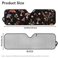 thumbnail image 7 of Uorisanigo Foldable Windshield Sun Shade Compatible with 2007-2024 Wrangler Rubicon Sahara TJ JK JKU 2 & 4 Door Car Sun Shade Keep Car Interior Cooler, Aesthetic Plant Botanical Mushroom, 7 of 7