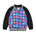 thumbnail image 2 of CSCHome Kids Toddler Baseball Jacket for Boys Girls，baby Cartoon Printed Outerwear Top Sports Track Jackets Coat for 1-6Y, 2 of 7