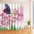 thumbnail image 1 of Cortina de Baño ABPHQTO Floral Mariposa 160x180 cm, 1 of 1