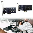 thumbnail image 4 of Desktop PCIe X1 to 2 Port NGFF Expansion Card Adapter ASM1061 for M.2 Solid disk, 4 of 6