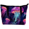 thumbnail image 2 of Jellyfish Canvas Leather Mix Hand-held Bag Twill Sponge Jeanette 30x10.5x39cm/11.8x4.1x15.4in, 2 of 5