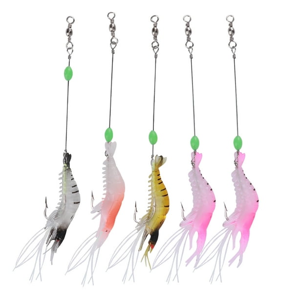 Soft Lure Bait, With Hook Artificial Shrimp Lure Bait, Strong Bait Power  Bright Color For River Fishing, Ocean Boat Fishing Fishing Tackle 