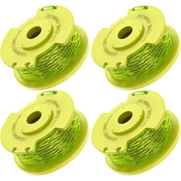 4 Pack AC80RL3 Weed Wacker String Replacement Compatible With Ryobi One Plus 0.08 Inch Trimmer Line