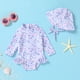 thumbnail image 2 of Conjunto de gorro floral para bebé niña de 3 a 6 m, traje de baño Younger Tree, 2 of 7