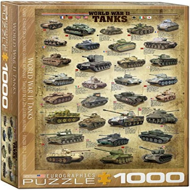 EuroGraphics Tanks of WWII 1000 Piece Puzzle
