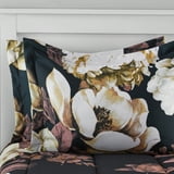 Mainstays Black Floral Bed in a Bag Coordinated Comforter Bedding Set