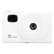 Suodoka H12 Digital Camera for Kids 48MP 1080P HD Vlogging Camera with 2.8 inch Screen 16X Digital Zoom Portable Point and Shoot Camera for Travel 2.8" / 7.1 cm White