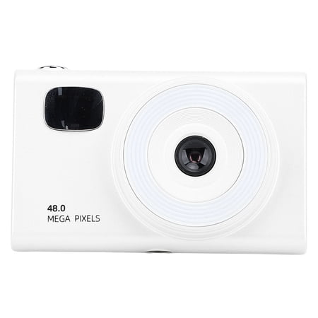 Suodoka H12 Digital Camera for Kids 48MP 1080P HD Vlogging Camera with 2.8 inch Screen 16X Digital Zoom Portable Point and Shoot Camera for Travel 2.8" / 7.1 cm White