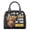 Black-Highland Cattle Sunflower, variant on Lion Printed Satchel Handbags for Women Pu Leather Crossbody Bag Satchel Clutch Waterproof Shoulder Crossbody Top Handle Purse for Party Travel Walking, Black