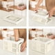 thumbnail image 4 of pstuiky Contenedores de almacenamiento plegables con pestillos caja organizadora de almacenamiento con asa contenedores de almacenamiento de plástico plegables apilables almacenamiento visible, 4 of 6