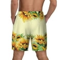 thumbnail image 4 of Gaeub Sunflowers On A Yellow Background Mens Swim Trunks Stretch Beach Shorts Quick Dry for Men Swim Shorts Swimwear with Pockets- Large, 4 of 9