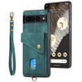thumbnail image 4 of Feishell for Google Pixel 8 Pro, Wallet Case with Card Holder Leather Card Slots Kickstand Shockproof RFID Blocking Magnetic Clasp Protective Cover for Women Men for Google Pixel 8 Pro, Green, 4 of 7