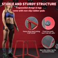 thumbnail image 4 of Steel Plyo Box for Exercise, Plyometric Jumping Box Metal Exercise Step Up Box with Anti-Slip Surface for Home Gym Training, 4 of 6