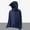 Dark Blue, variant on WIZUTIZ Men's Sun Shirts Upf 50 Rash Guard Long Sleeve Sun Protection Hoodie with Hat &Face Mask Zip Cooling Going Out Jacket