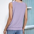 thumbnail image 5 of SNKSDGM Female Black Tank Top Women Plus Size Spaghetti Strap Tank Top Cropped Ladies Fashion Casual Court Lock Round Neck Sleeveless Vest T Shirt Top 1 S, 5 of 8