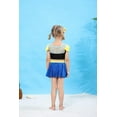 thumbnail image 3 of GalaGarb Girls Princess Two Piece Swimsuit Kids Bathing Suits Ruffles Fancy Swimwear Surf Beach Summer Swimming Tankini Set, 3 of 7