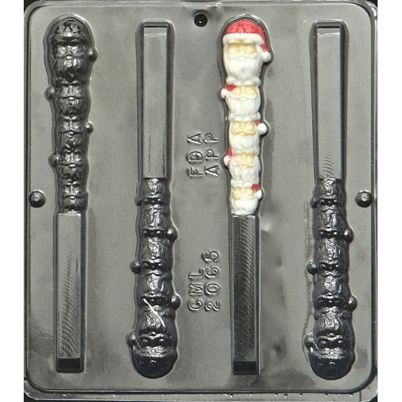 2065 Santa Pretzel Pop Lollipop Chocolate Candy Mold