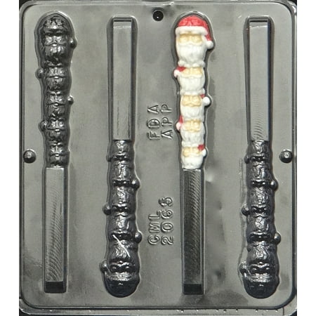 

2065 Santa Pretzel Pop Lollipop Chocolate Candy Mold