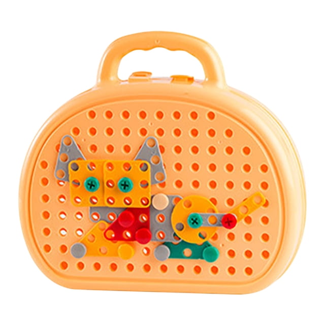 Pink Dog Themed Kids Tool Set With Functional Electric Drill Take Apart Construction Toy Stem Learning Activity Fine Motor Skills Development Gift Children