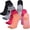 4 Pairs (Black & Grey & Orange & Rose), variant on Toeless Yoga Socks for Women Pilates Socks with Grips Cotton Non Slip Open Toe Socks for Pilates Pure Barre Ballet Dance