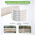 thumbnail image 3 of Cama de jardín elevada de acero galvanizado permade de 120 x 60 x 43 cm, color blanco, 3 of 8