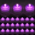 thumbnail image 1 of Submersible Led Light, 24 pcs Waterproof Flameless Candle Tea Lights, Mini Tea Lights for Glass Vases Centerpiece Shower, Gift Set for Vases Weddings, Festivals, Events, Parties, Birthdays., 1 of 6