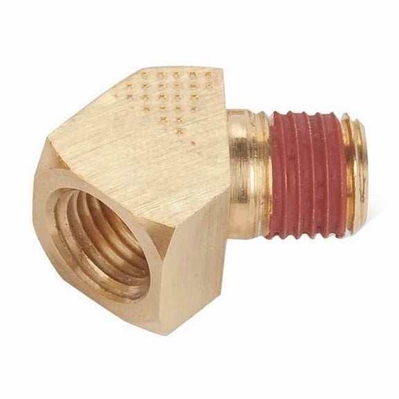 Parker 45 Elbow, Brass, 1/4 in, FNPT x MNPT VS2214P-4-4