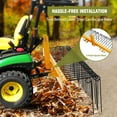 thumbnail image 3 of 72 Inch Pine Straw Rake, 30 Coil Spring Tines Durable Powder Coated Steel,Yellow, 3 of 5