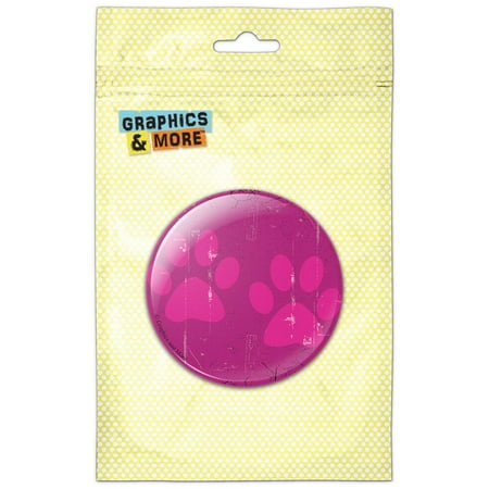 

Paw Prints Artsy Pink Refrigerator Button Magnet