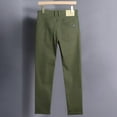 thumbnail image 5 of Yindaity Men's Classic Fit Signature Khaki Lux Cotton Stretch Pants Green,30, 5 of 5