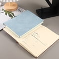thumbnail image 5 of PU Leather Notebook, 8.27*5.87 Inch Hardcover Notebook, Daily Writing Notebook with Practical Edge Pen Slot, Business Journal Planner, Agenda Organizer, Idea for Office, Daily Journaling, Blue, 5 of 5