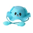 thumbnail image 2 of Bunblic Rabbit Chapeau de Paille à Grand Bord pour Écrans Solaires pour Festivals de Rue Femmes Bleu, 2 of 8