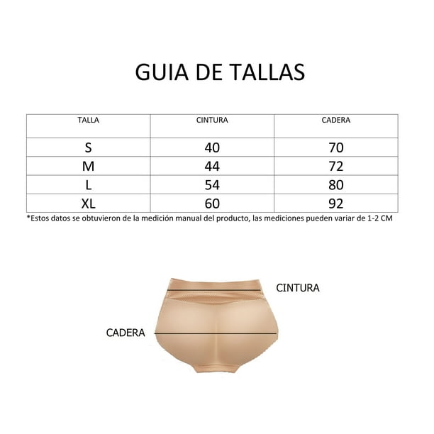 Panty Levanta Gluteos Calzon C relleno Aumenta Pompas Pompis Dara Baby Dam0014
