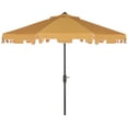 thumbnail image 2 of Safavieh Zimmerman 9' Market Crank UV Resistant Umbrella, Yellow/White, 2 of 6