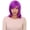 Neon Purple, variant on HPO Adult Women's Bob Style Short Wig with Side Bangs | Neon Purple Color Halloween Party Wig | Wefted Cap Design | Heat-Resistant Fiber Wig