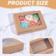 thumbnail image 5 of 20 cajas de papel con ventana para dulces, 9,17 x 6,1 x 1,97 pulgadas, cajas para repostería con ventana visible de PVC, cajas de regalo., 5 of 6