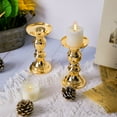 thumbnail image 2 of 2 Piezas Candelabros de Pilar Dorados para Bodas Candelero de Metal Candelabros Altos para Velas de Pilar Candelabros de Pilar Dorados, 2 of 5