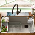 thumbnail image 2 of Sink Faucet Absorbing Mat, 2 Pack Drying Mat Around Faucet Sink Splash Guard Behind Faucet Sinkmat For Kitchen Bathroom Island Rv 15 * 5.5 Inch (60 * 14 cm), 2 of 6