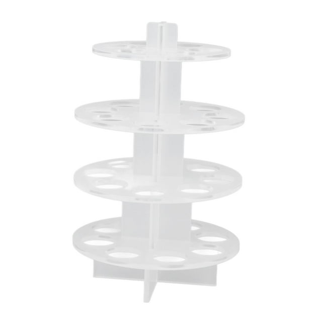 Acrylic Cone Display Stand For Multi-Slot Ice Cream, Clear Acrylic Waffle Cone Rack Ensuring Stylish Display And Simple Modern Design