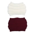thumbnail image 1 of Paquete de 2 diademas cálidas de invierno, pañuelos de punto para la cabeza, anchos, elásticos y de crochet, para calentar las orejas, pañuelos suaves y elásticos para mujeres y niñas, 1 of 5