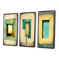 thumbnail image 3 of Designart "Faded Retro Illustrations - Intimate Impressions I" Modern Geometric Framed Wall Art Set Of 3 - Beige Abstract Geometric Frame Gallery Set For Office Decor, 3 of 6