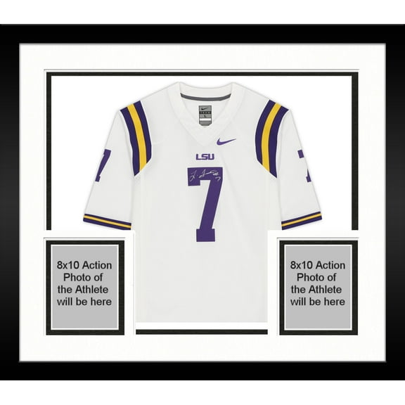Framed Leonard Fournette LSU Tigers Autographed White Limited Jersey - Fanatics Authentic Certified