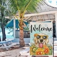 thumbnail image 2 of Summer Dog Golden Retriever Garden Flag 12x18 Inch Double Sided Welcome Outside Small Decoration for Yard, 2 of 7