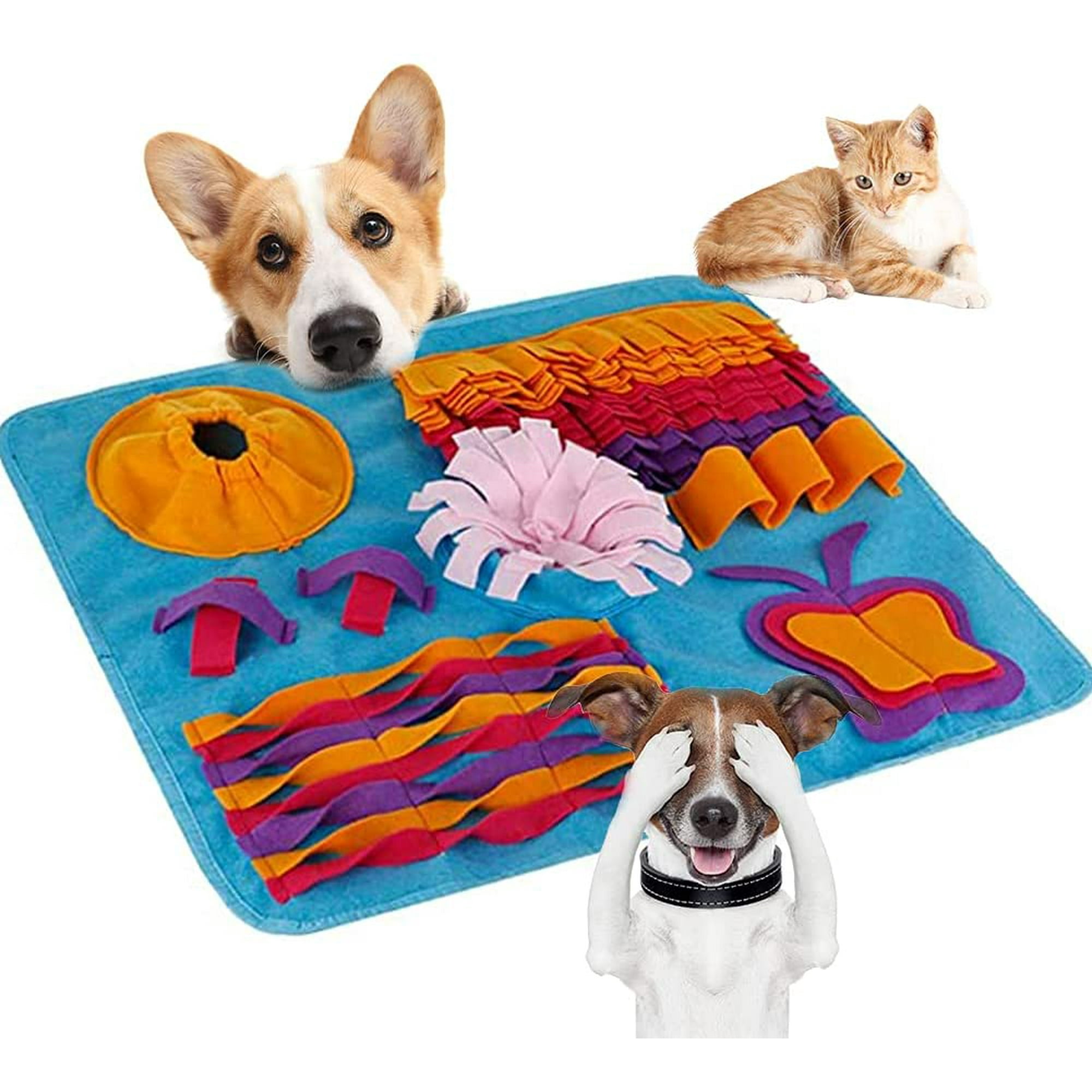 Snuffle Mat for Dogs Durable Dog Foraging Blanket Washable Pet Puzzle Mat for Small Medium Large Dogs Pet Activity MatEncourages Natural Foraging Skills Blue Walmart