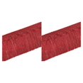 thumbnail image 1 of Matsuzay Recorte de flecos de borlas de poliéster para proyectos de costura, cinta de encaje DIY, borlas de seda, flecos, borlas, rojo púrpura rojo púrpura once 2Conjunto, 1 of 6