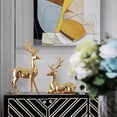 thumbnail image 6 of Two Piece Set of Elk TV Cabinet Decoration, Light Luxury Home Decor, Living Room Electroplating Process, Wine Cabinet Decoration, 6 of 6