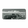 thumbnail image 1 of American Computer Mouse Pad, Nostalgic Photo of Finding Grand Canyon Peaks in National Park Cloud Print, Rectangle Non-Slip Rubber Mousepad X-Large, 35" x 15" Gaming Size, Grey, by Ambesonne, 1 of 2
